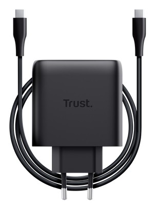 Trust Maxo Caricabatteria a 2 porte USB-C GaN da 65 W