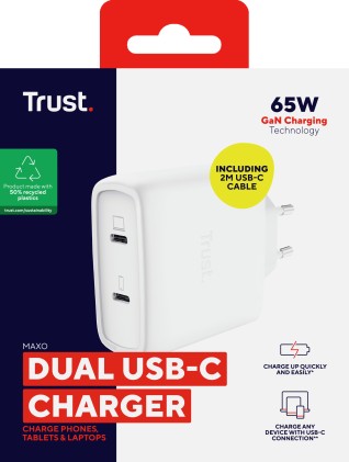 Trust Maxo Universale Bianco AC Interno