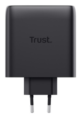 Trust Alimentatore/Caricabatteria 100W 2 Porte Usb-C Gan - Plastica Riciclata 50 - Maxo - Nero