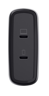 Trust Alimentatore/Caricabatteria 100W 2 Porte Usb-C Gan - Plastica Riciclata 50 - Maxo - Nero