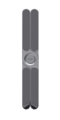 Trust Supporto/Rialzo Per Laptop - Pieghevole In Alluminio - Macy - Grigio