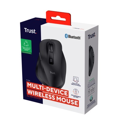 Trust Fyda mouse Ufficio Mano destra RF senza fili + Bluetooth Ottico 2400 DPI