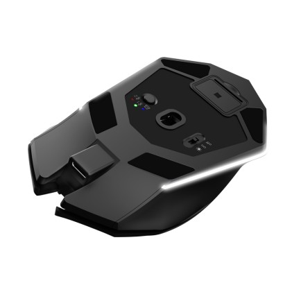 Trust Mouse Gaming Rgb Wireless Ricaricabile Multi-Dispositivo 2,4Ghz + 2X Bt - 12,000Dpi - Gxt122 F