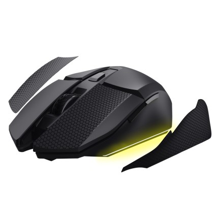 Trust Mouse Gaming Rgb Wireless Ricaricabile Multi-Dispositivo 2,4Ghz + 2X Bt - 12,000Dpi - Gxt122 F