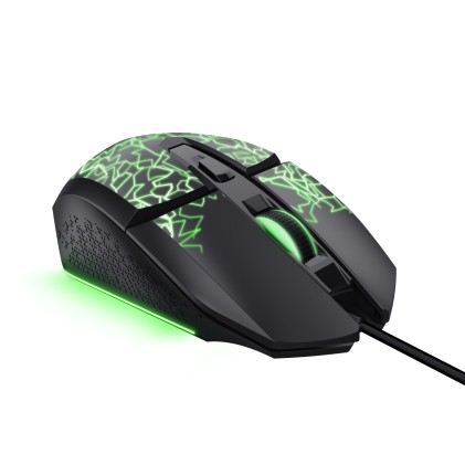 Trust GXT 113 Felox mouse Gaming Mano destra USB tipo A Ottico 6400 DPI
