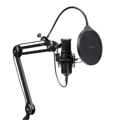 Trust GXT 270 Emita II+ Nero Microfono per podcast
