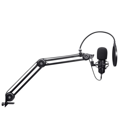 Trust GXT 270 Emita II+ Nero Microfono per podcast