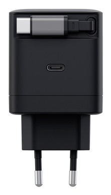 Trust Alimentatore/Caricabatteria 65W 1 Porte Usb-C + Cavo Retrattile Usb-C - Plastica Riciclata 50