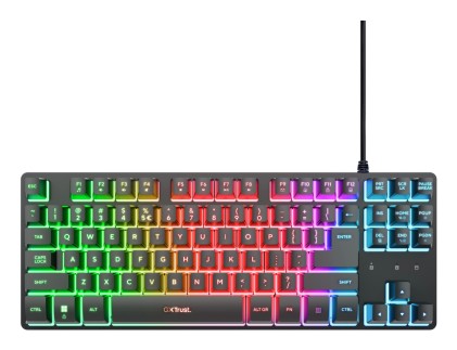 Trust GXT 833 Thado TKL tastiera Gaming USB QWERTY Spagnolo Nero