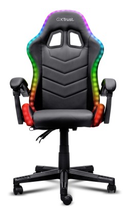 Trust Sedia Gaming Con Illuminazione Led Rgb - Gxt 704 Roniq Rgb - Nero
