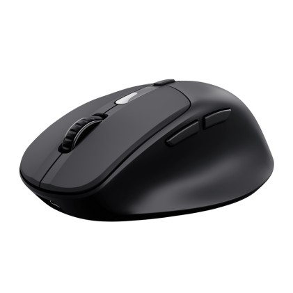 Trust Mouse Wireless Ricarica Ultraveloce 3Min 24Gg - Multiconnect Wl 2,4Ghz + 2X Bt Silent - Plasti