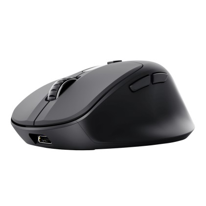Trust Mouse Wireless Ricarica Ultraveloce 3Min 24Gg - Multiconnect Wl 2,4Ghz + 2X Bt Silent - Plasti