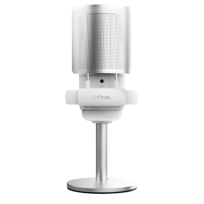 Trust GXT 238W Auron Grigio, Bianco Microfono per podcast