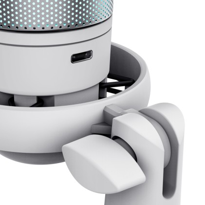 Trust GXT 238W Auron Grigio, Bianco Microfono per podcast
