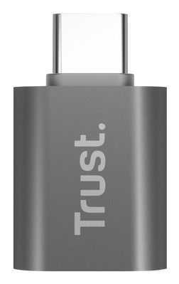 Trust Calyx Confezione da 2 adattatori USB 3.0 - USB-A femmina - USB-C maschio - 8x15x32mm - Colore grigio