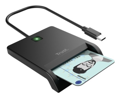 Trust 26253 lettore di card readers Interno USB tipo-C Nero