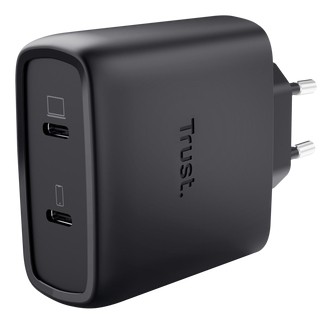 Trust Maxo 65W 2P Usb-C Gan Charger Blk