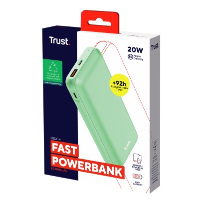 Trust Redoh Ioni di Litio 20000 mAh Verde