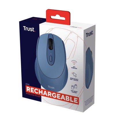 Trust Zaya mouse Ambidestro RF Wireless Ottico 1600 DPI