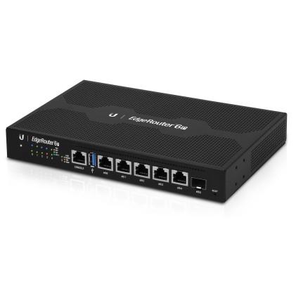 UBIQUITI ER-6P EdgeRouter 6P - 5x Gigabit Router with 24V passive PoE 1xSFP