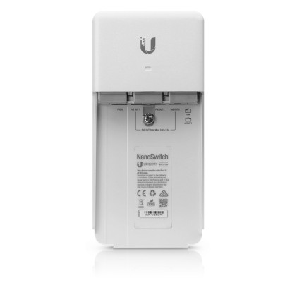 Ubiquiti Nanoswitch Unmanaged, Outdoor, 4 Porte Gigabit Poe, Passthrough