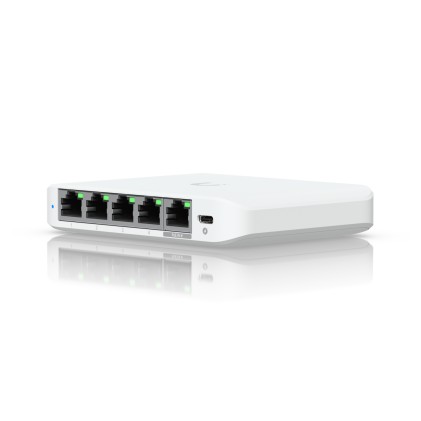 Ubiquiti UniFi Flex Mini 2.5G Gestito 2.5G Ethernet (100/1000/2500) Supporto Power over Ethernet (PoE) Desktop Bianco