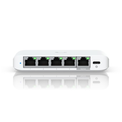 Ubiquiti UniFi Flex Mini 2.5G Gestito 2.5G Ethernet (100/1000/2500) Supporto Power over Ethernet (PoE) Desktop Bianco