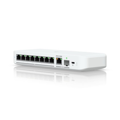 Ubiquiti UniFi Flex 2.5G Gestito L2 2.5G Ethernet (100/1000/2500) Supporto Power over Ethernet (PoE) Montaggio da desktop/parete Bianco