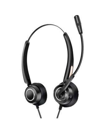 Urban Factory USB HEADSET WITH REMOTE CONTROL Auricolare Cablato A Padiglione USB tipo A Nero