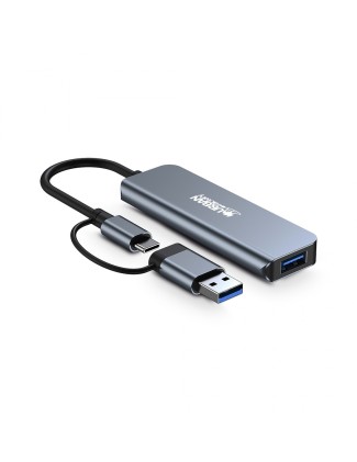 Urban Factory MHC35UF replicatore di porte e docking station per laptop Cablato USB 3.2 Gen 1 (3.1 Gen 1) Type-A Grigio