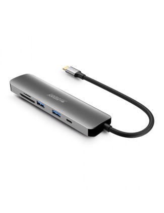 Urban Factory MHC45UF replicatore di porte e docking station per laptop Cablato USB 3.2 Gen 1 (3.1 Gen 1) Type-C Grigio