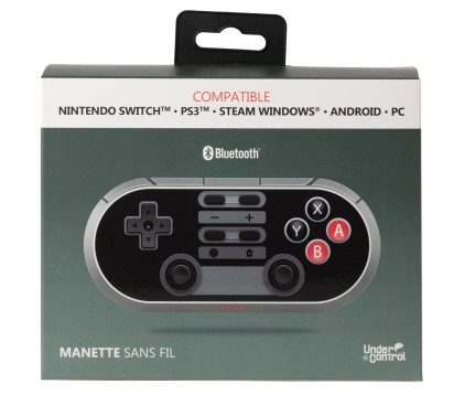 Under Control 2926 periferica di gioco Nero, Bianco Bluetooth Gamepad Analogico/Digitale Android, Nintendo Switch, PC, Playstation 3