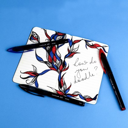 Uni-Ball Air UBA-188M Penna retrattile a clip Nero 1 pz