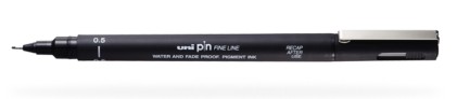 Uni-Ball Pin 05200 N evidenziatore 1 pz Punta sottile Nero