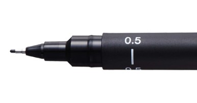 Uni-Ball Pin 05200 N evidenziatore 1 pz Punta sottile Nero