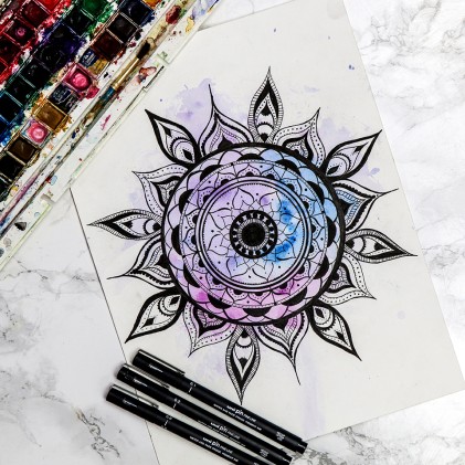 Uni-Ball Pin 1.0 penna tecnica Nero 1 pz