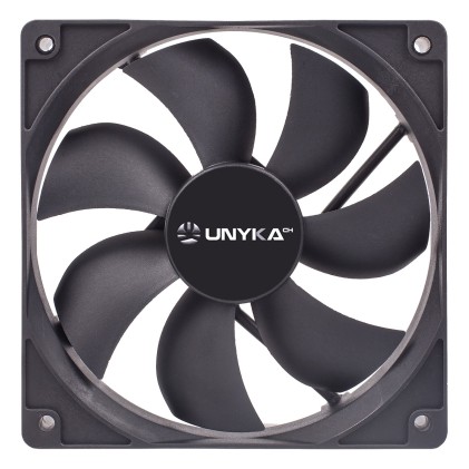 UNYKAch 51800 sistema di raffreddamento per computer Case per computer Ventilatore 12 cm Nero