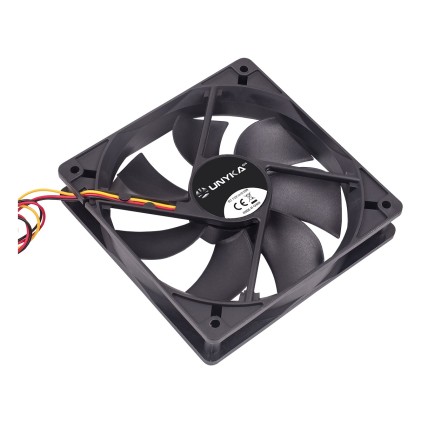 UNYKAch 51800 sistema di raffreddamento per computer Case per computer Ventilatore 12 cm Nero
