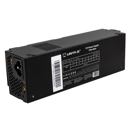 UNYKAch ITX 150 alimentatore per computer 150 W 20+4 pin ATX Flex ATX Nero