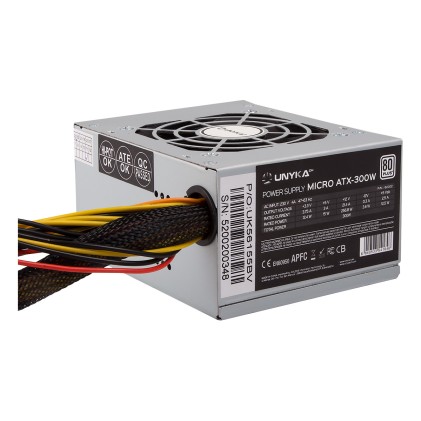 UNYKAch SFX 300W alimentatore per computer 20+4 pin ATX Argento
