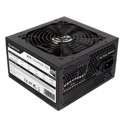 UNYKAch 52051 alimentatore per computer 750 W 20+4 pin ATX ATX Nero