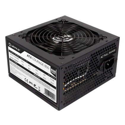 UNYKAch 52052 alimentatore per computer 850 W 20+4 pin ATX ATX Nero