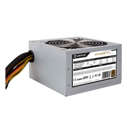 UNYKAch 52500 alimentatore per computer 500 W 20+4 pin ATX ATX Argento