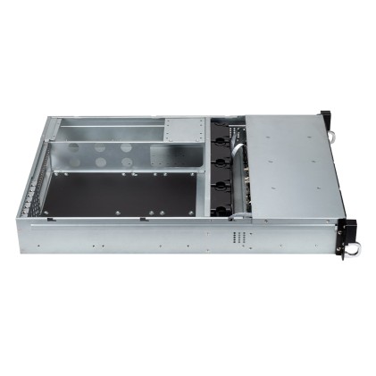 UNYKAch 80.20.12 computer case Supporto Nero, Argento