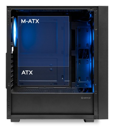 UNYKAch UK121805 computer case Desktop Nero