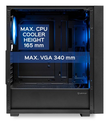 UNYKAch UK121805 computer case Desktop Nero