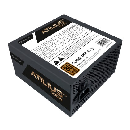 UNYKAch ATX Atilius 2.0 Black 500W 80+ Bronze alimentatore per computer 20+4 pin ATX Nero
