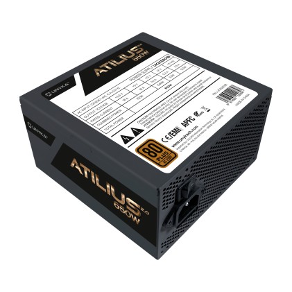 UNYKAch ATX Atilius 2.0 Black 650W 80+ Bronze alimentatore per computer 20+4 pin ATX Nero