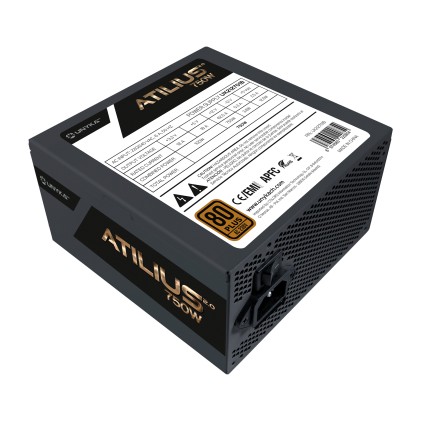 UNYKAch ATX Atilius 2.0 Black 750W 80+ Bronze alimentatore per computer 20+4 pin ATX Nero