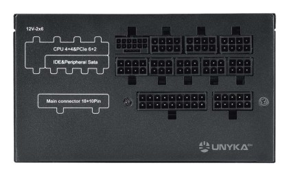 UNYKAch UK213750 alimentatore per computer 750 W 18+10 pin ATX ATX Nero
